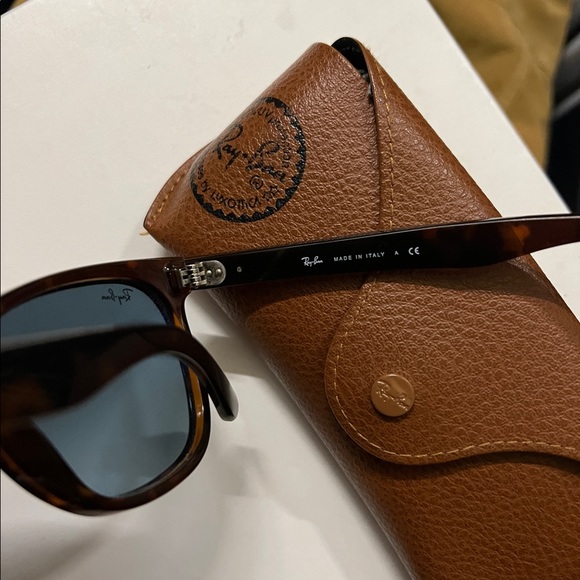 Ray-Ban RB4184 Wayfarer Sunglasses with Tortoise Frame - Picture 7 of 12